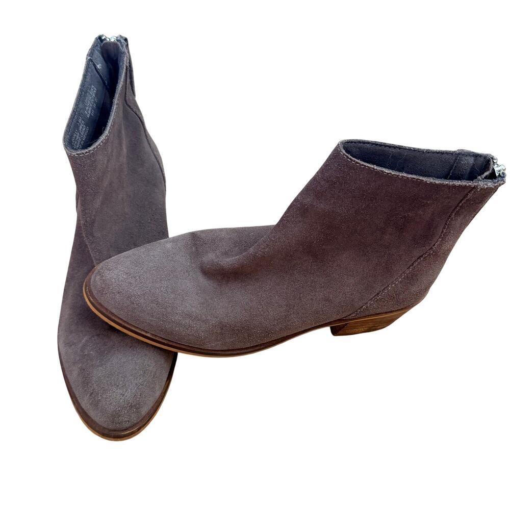 Steve Madden Brown Ankle Boots with Back Zip Size 7.5